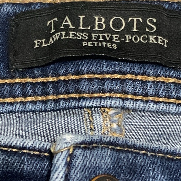 Women’s Talbots Flawless Five Pocket High Waist Denim Jeans Size 4P EUC - Picture 4 of 8